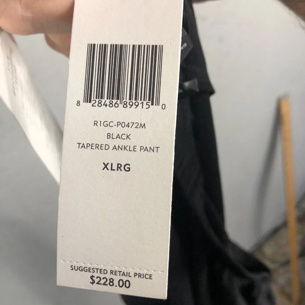 Eileen Fisher Silk Pants Womens Extra Large Black Georgette Crepe Career NEW - Picture 11 of 16